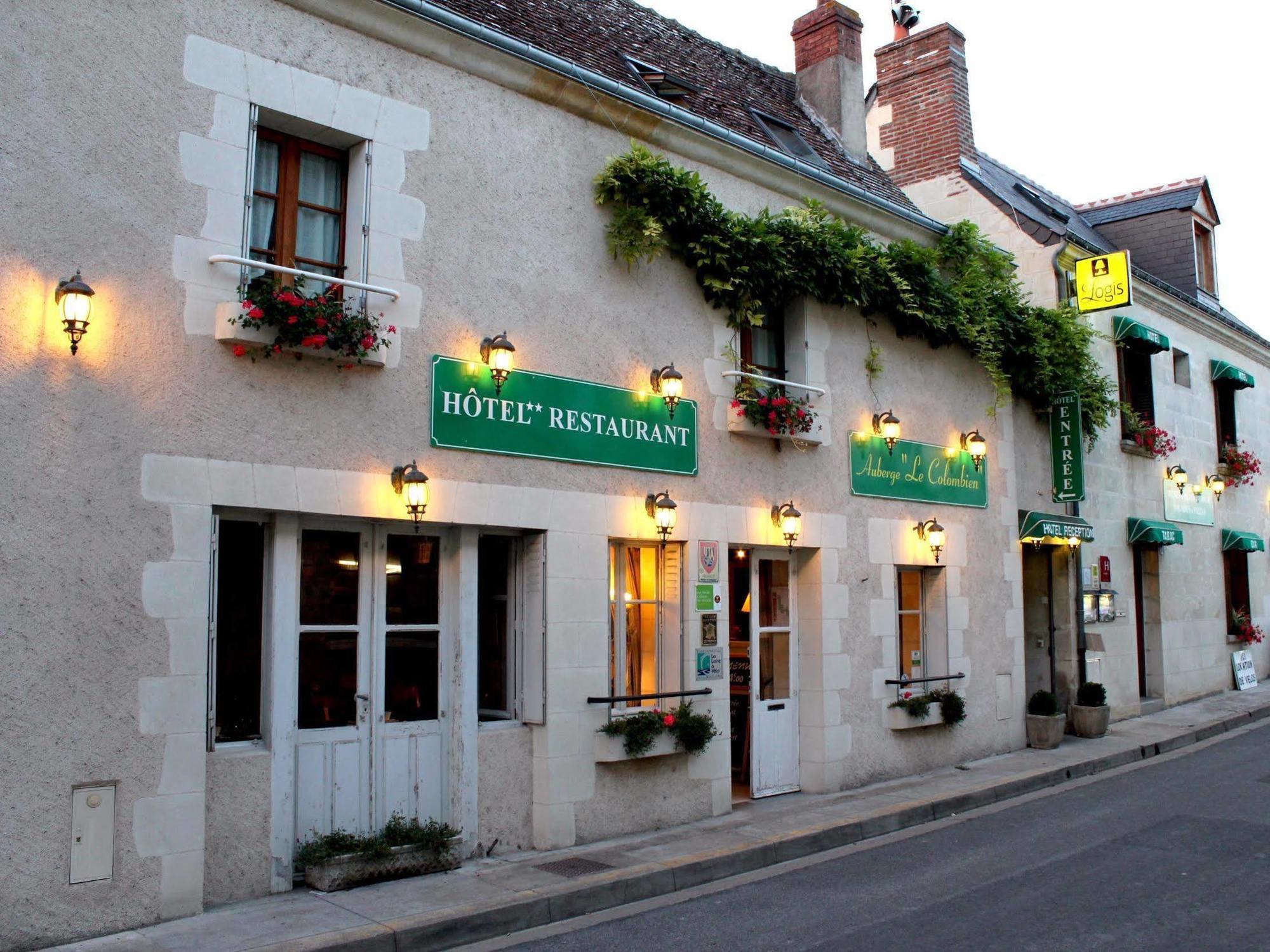 Logis Auberge Le Colombien - Hotel Et Restaurant Villandry Exterior foto